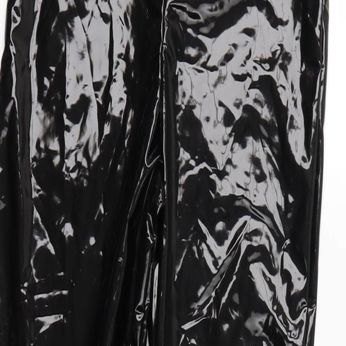 PRETTYLITTLETHING Womens Black   Trousers  Size 12 L30 in