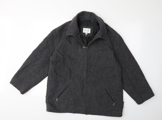 Front view of Next women’s grey jacket coat, size M