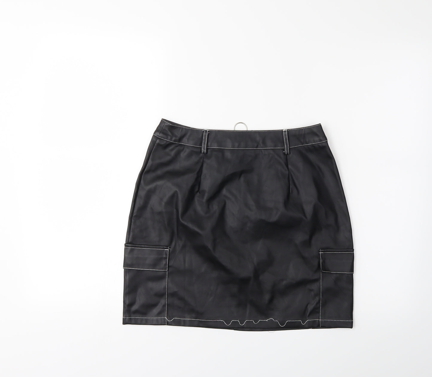PRETTYLITTLETHING Womens Black   Mini Skirt Size 8