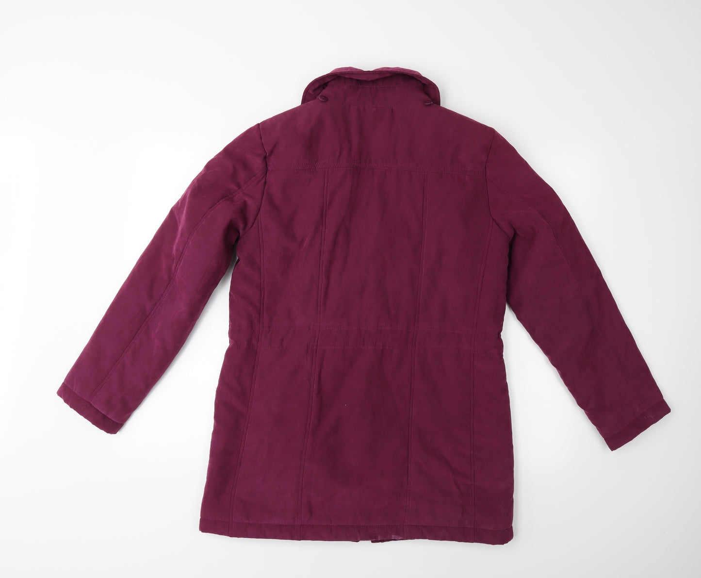 Bonmarché Womens Purple   Overcoat Coat Size 10