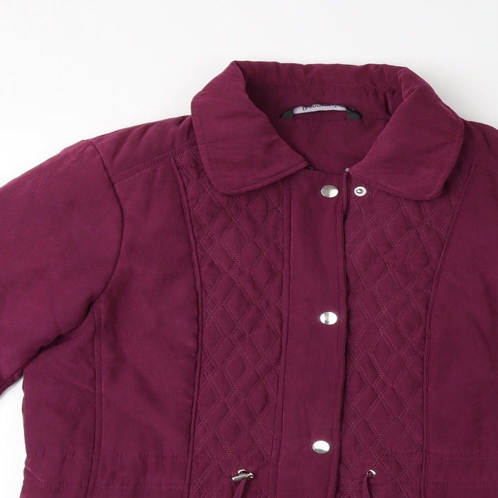 Bonmarché Womens Purple   Overcoat Coat Size 10