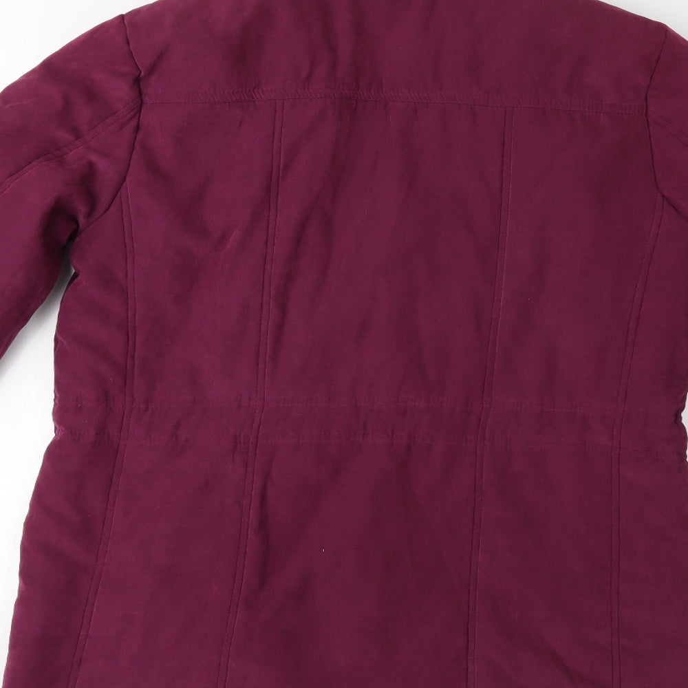 Bonmarché Womens Purple   Overcoat Coat Size 10