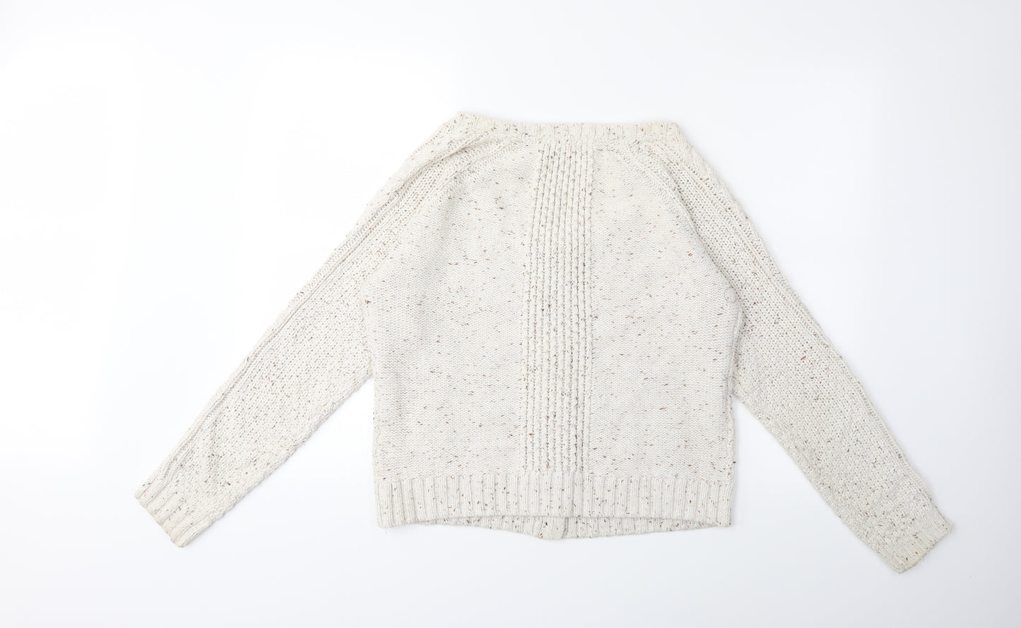 Fat Face Womens Beige  Knit Cardigan Jumper Size 14