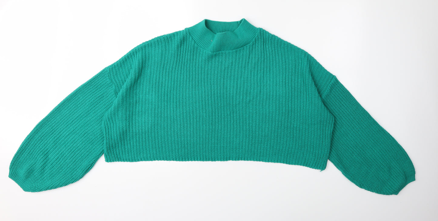 In the Style Womens Green  Knit Pullover Jumper Size 8