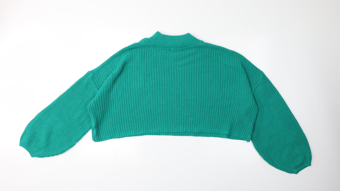 In the Style Womens Green  Knit Pullover Jumper Size 8