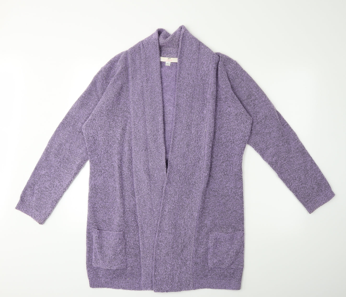 Julipa Womens Purple  Knit Cardigan Jumper Size 14