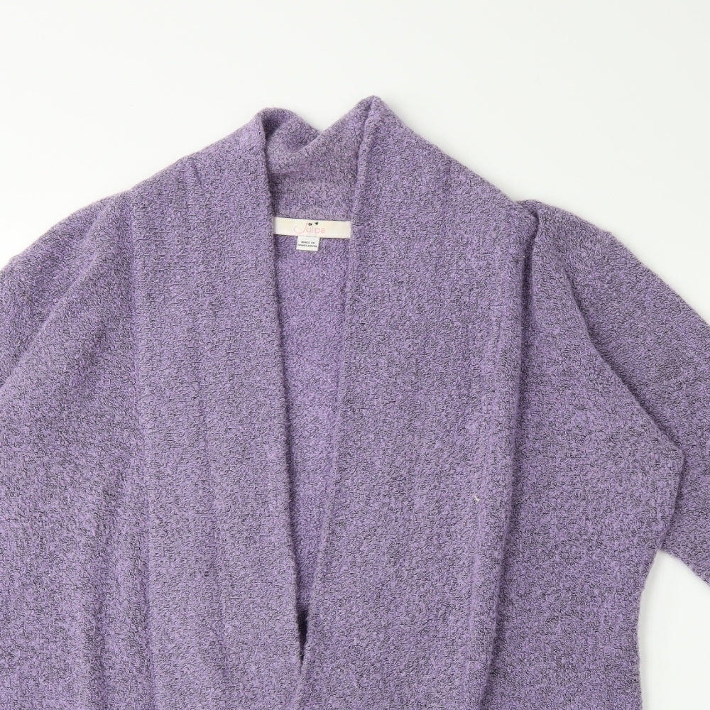 Julipa Womens Purple  Knit Cardigan Jumper Size 14