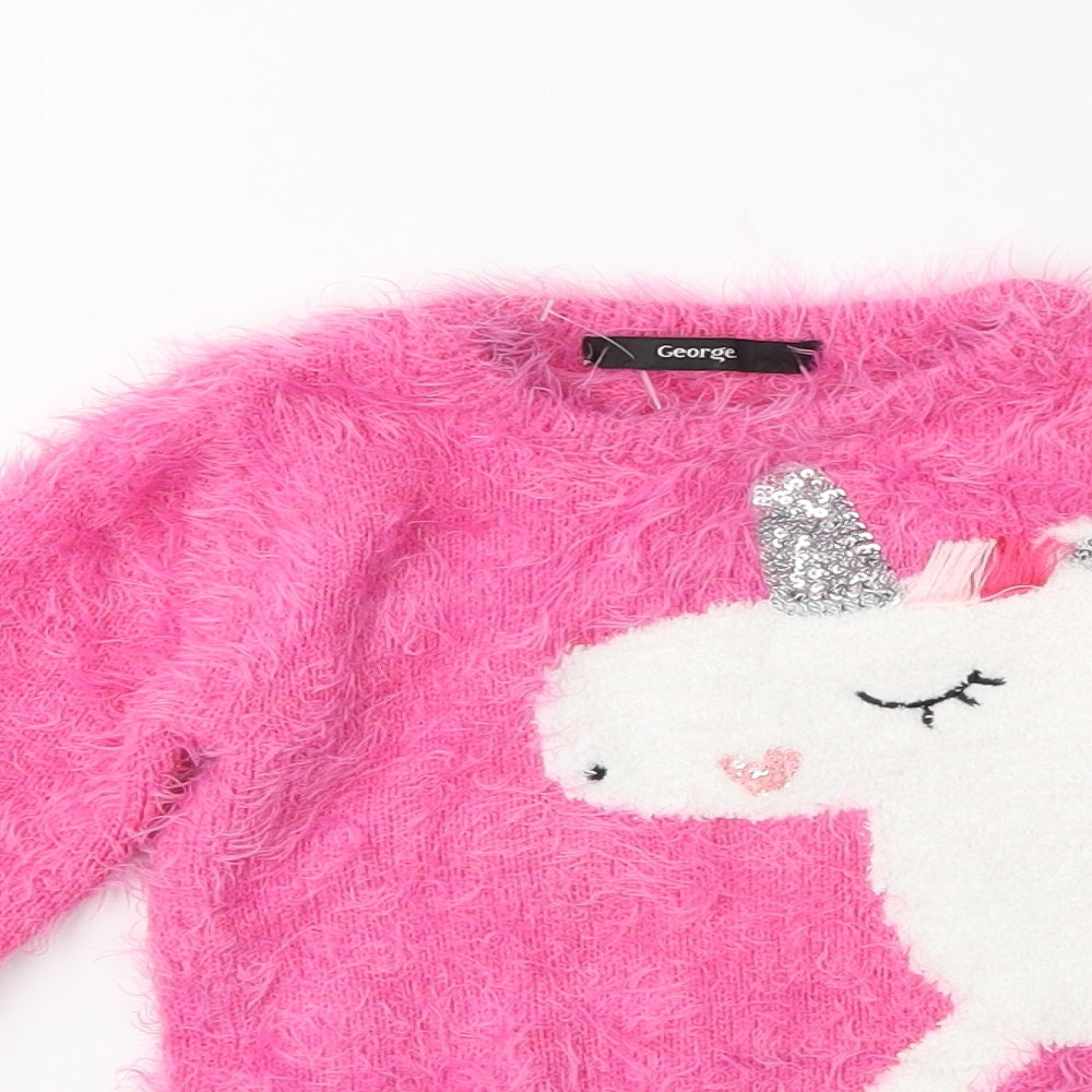 George Baby Pink   Pullover Jumper Size 12-18 Months
