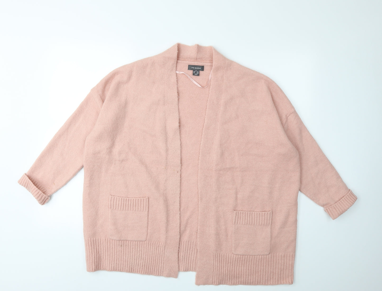 Primark Womens Pink  Knit Cardigan Jumper Size 12