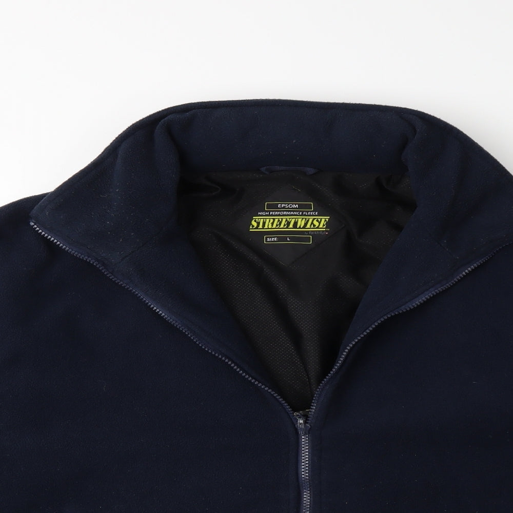 Streetwise Mens Blue  Fleece Jacket  Size L