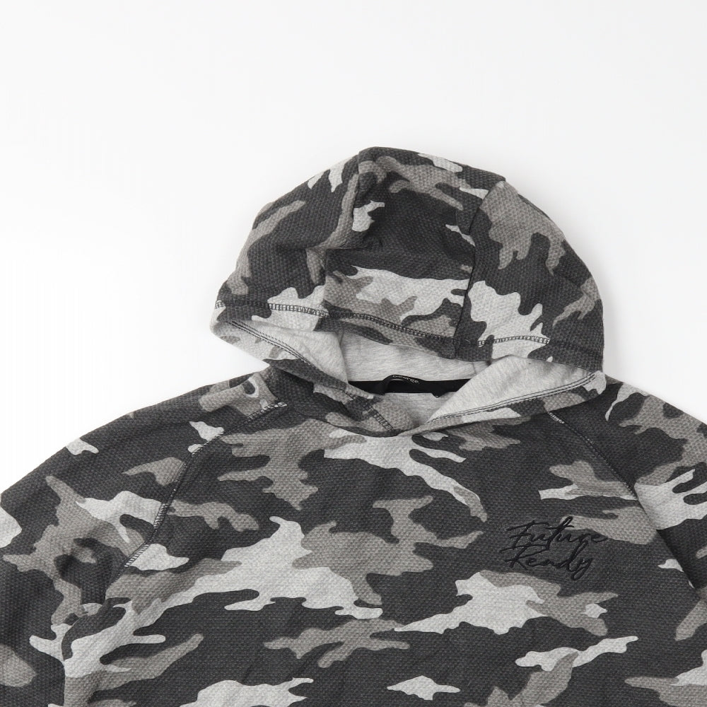 George Boys Grey Camouflage  Pullover Hoodie Size 13 Years