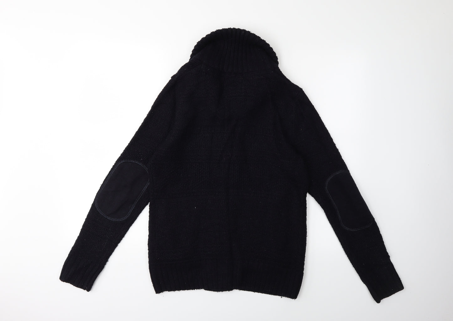 Burton Mens Blue  Knit Cardigan Jumper Size S
