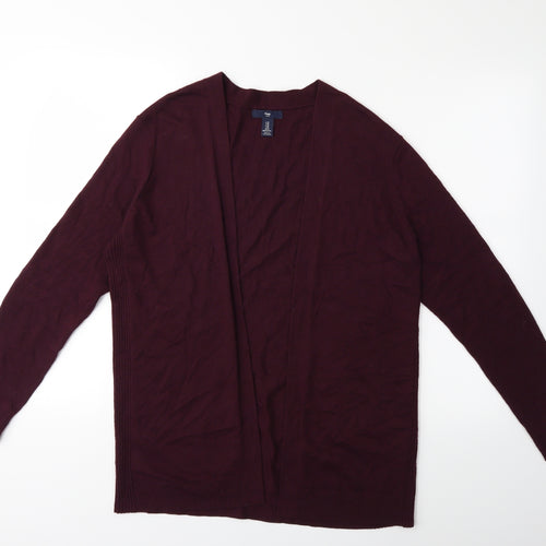 Gap Womens Red  Knit Cardigan Jumper Size M