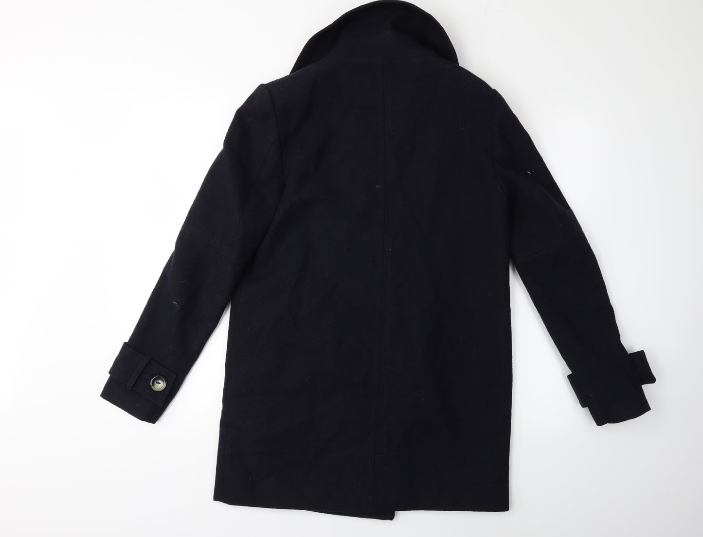 Preworn Womens Blue   Overcoat Coat Size 10