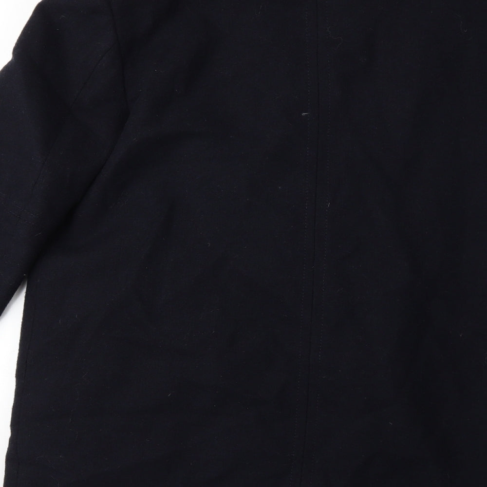 Preworn Womens Blue   Overcoat Coat Size 10