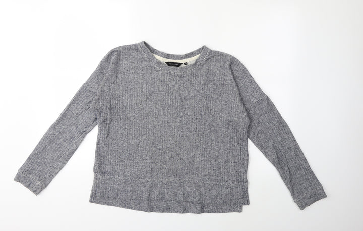 New Look Womens Blue  Knit Pullover Jumper Size 10