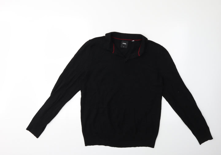 Burton Mens Black Knit Pullover Jumper Size M