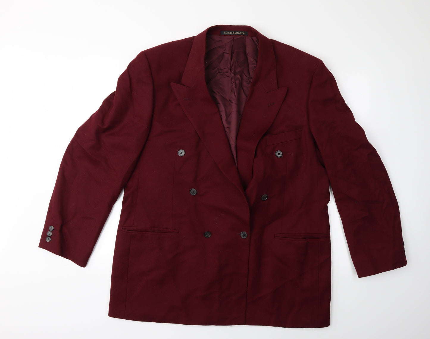 Marks and Spencer Mens Red   Jacket Suit Jacket Size 46