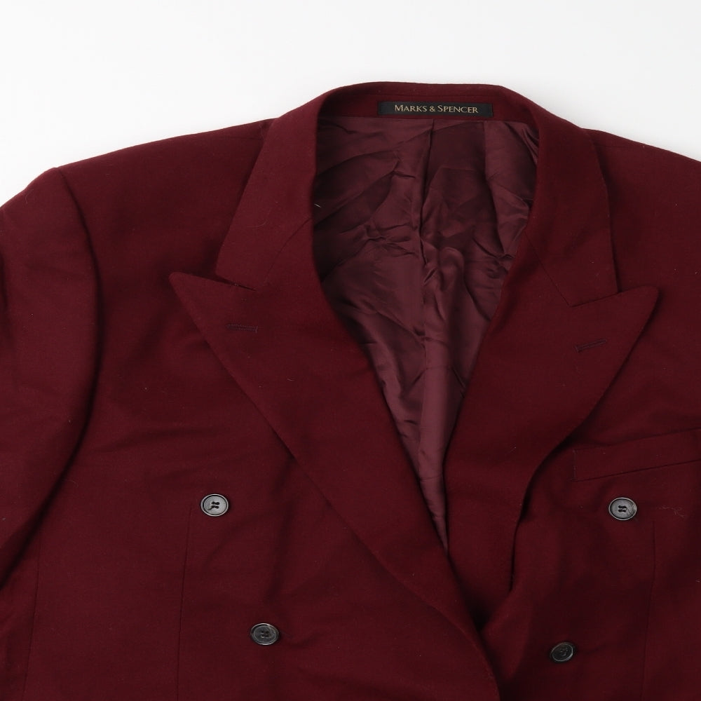 Marks and Spencer Mens Red   Jacket Suit Jacket Size 46
