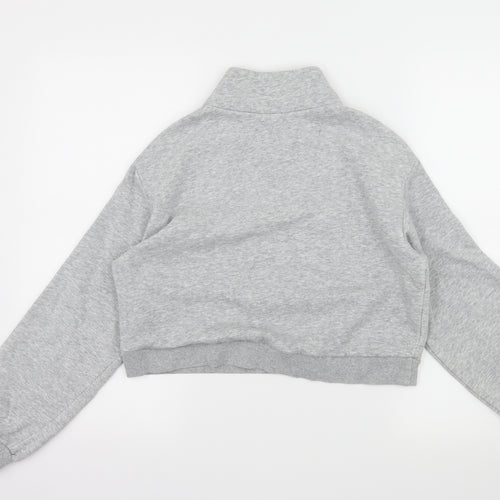 Divided by H&M Womens Grey Striped Jersey Pullover Sweatshirt Size XS  - Manhattan