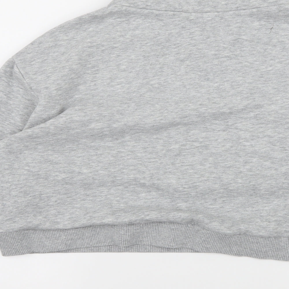 Divided by H&M Womens Grey Striped Jersey Pullover Sweatshirt Size XS  - Manhattan