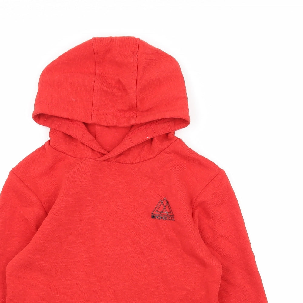 George Boys Red  Jersey Pullover Hoodie Size 6-7 Years  - Beyond Cool