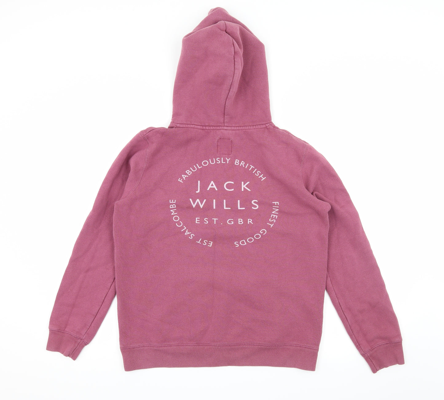 Jack Wills Womens Purple  Jersey Pullover Hoodie Size 8