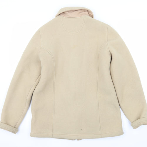 Marks and Spencer Womens Beige  Fleece Jacket  Size 10