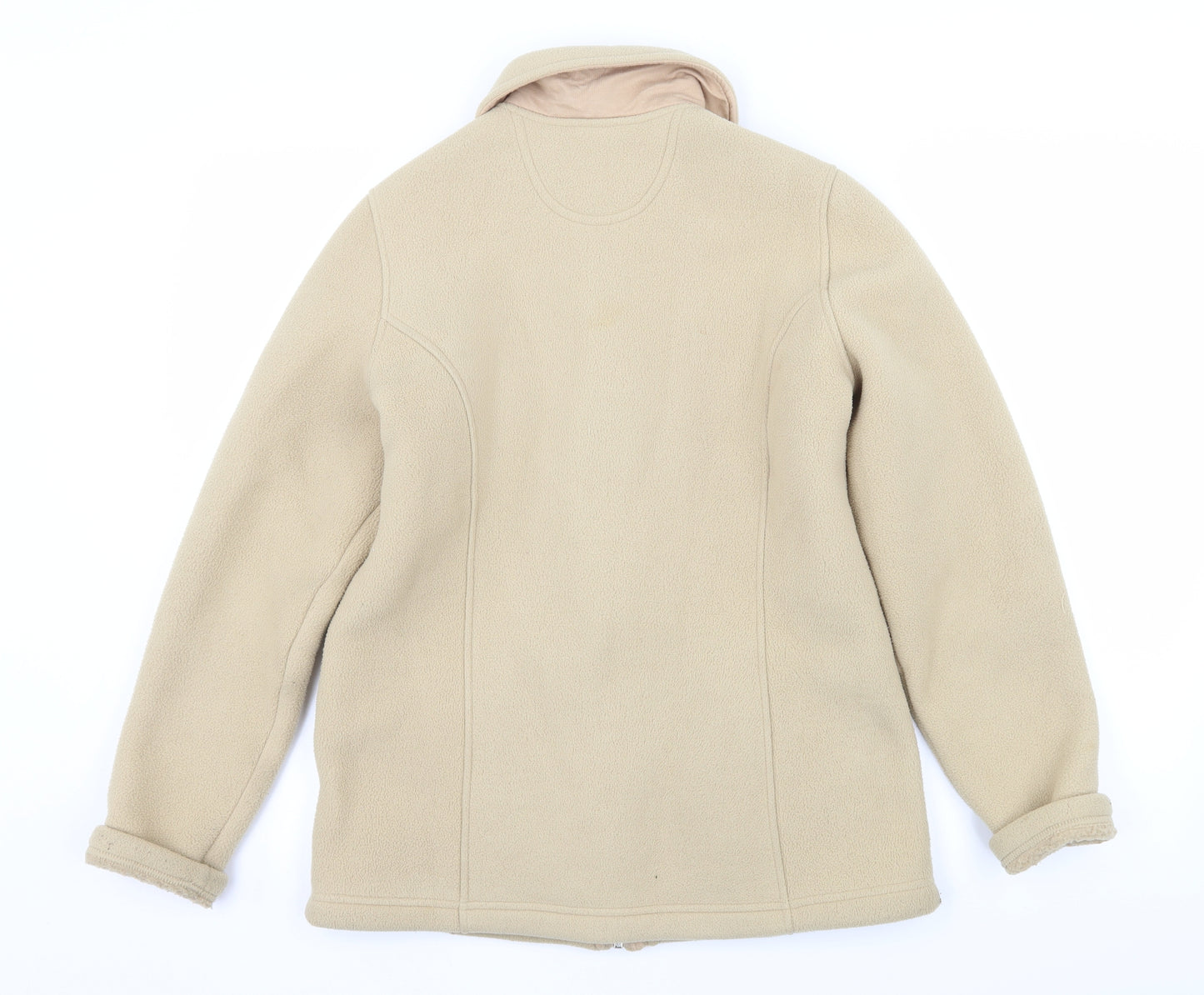 Marks and Spencer Womens Beige  Fleece Jacket  Size 10