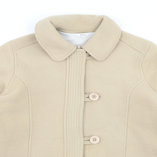 Marks and Spencer Womens Beige  Fleece Jacket  Size 10