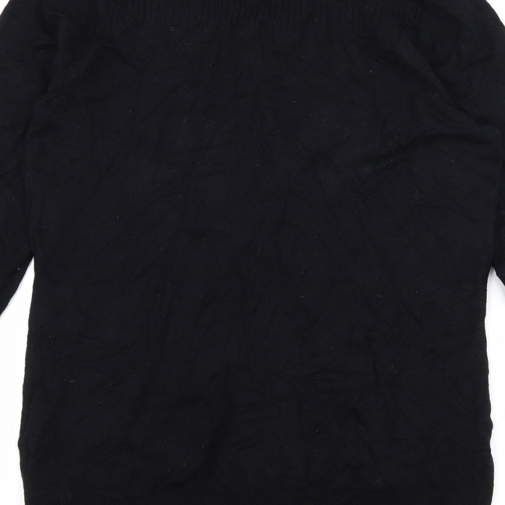 George Womens Black  Knit Cardigan Jumper Size 10