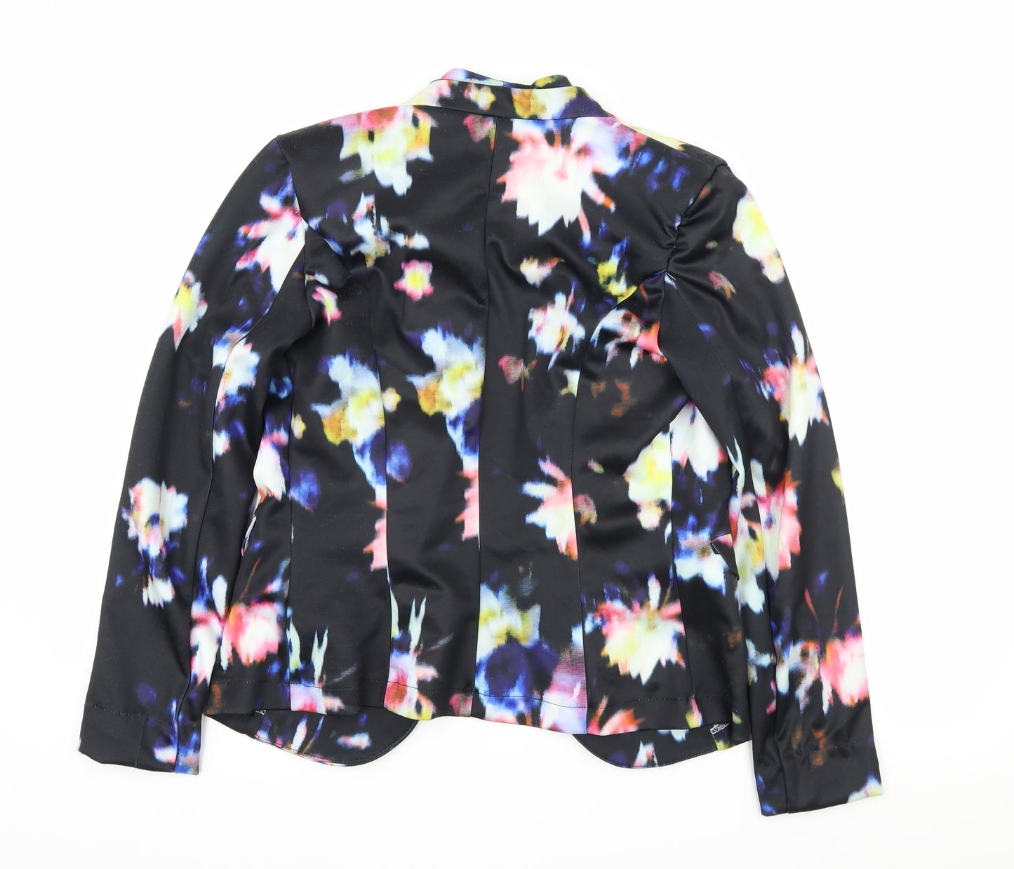 Paper Dolls Womens Black   Jacket Blazer Size 10  - Abstract Design