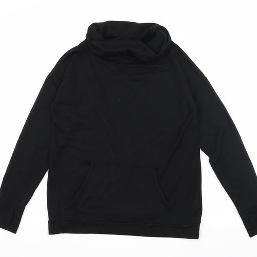 FOREVER 21 Womens Black  Jersey Pullover Sweatshirt Size S  - Open back