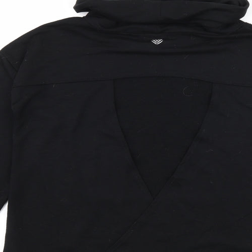 FOREVER 21 Womens Black  Jersey Pullover Sweatshirt Size S  - Open back