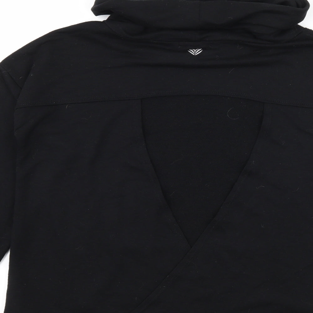 FOREVER 21 Womens Black  Jersey Pullover Sweatshirt Size S  - Open back
