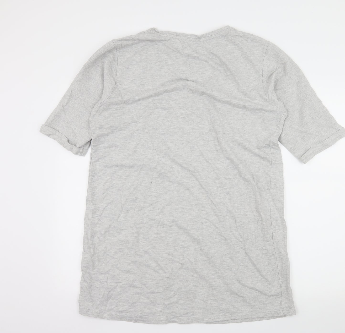 New Look Womens Grey Solid Jersey Top Dress Size L