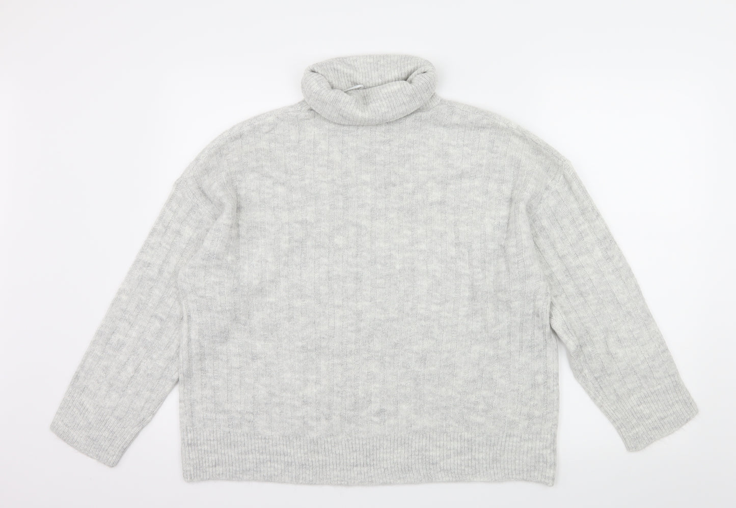 George Womens Grey  Knit Pullover Jumper Size M