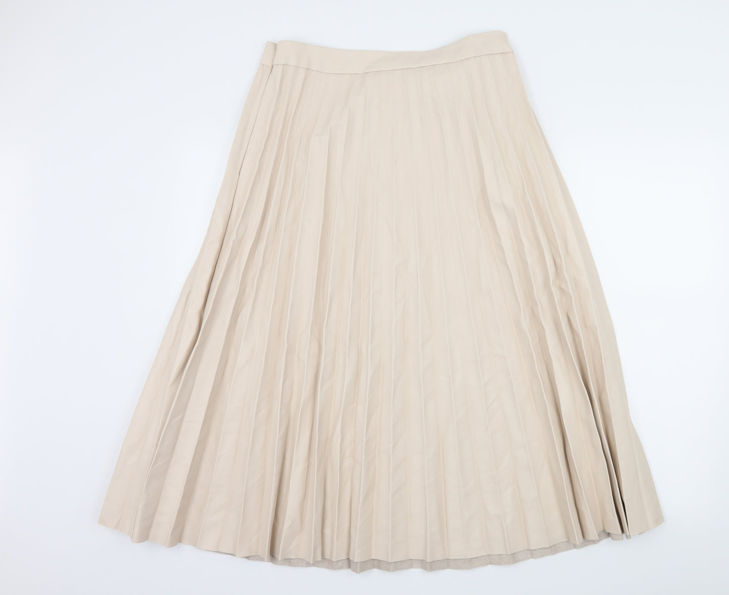 Primark Womens Ivory   Pleated Skirt Size 14