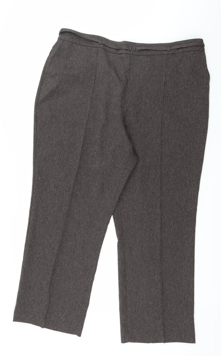 BHS Womens Brown Trousers Size 20 L28 in