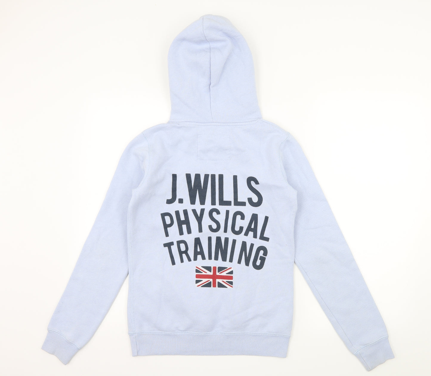 Jack Wills Womens Blue  Jersey Pullover Hoodie Size 8  - J Wills
