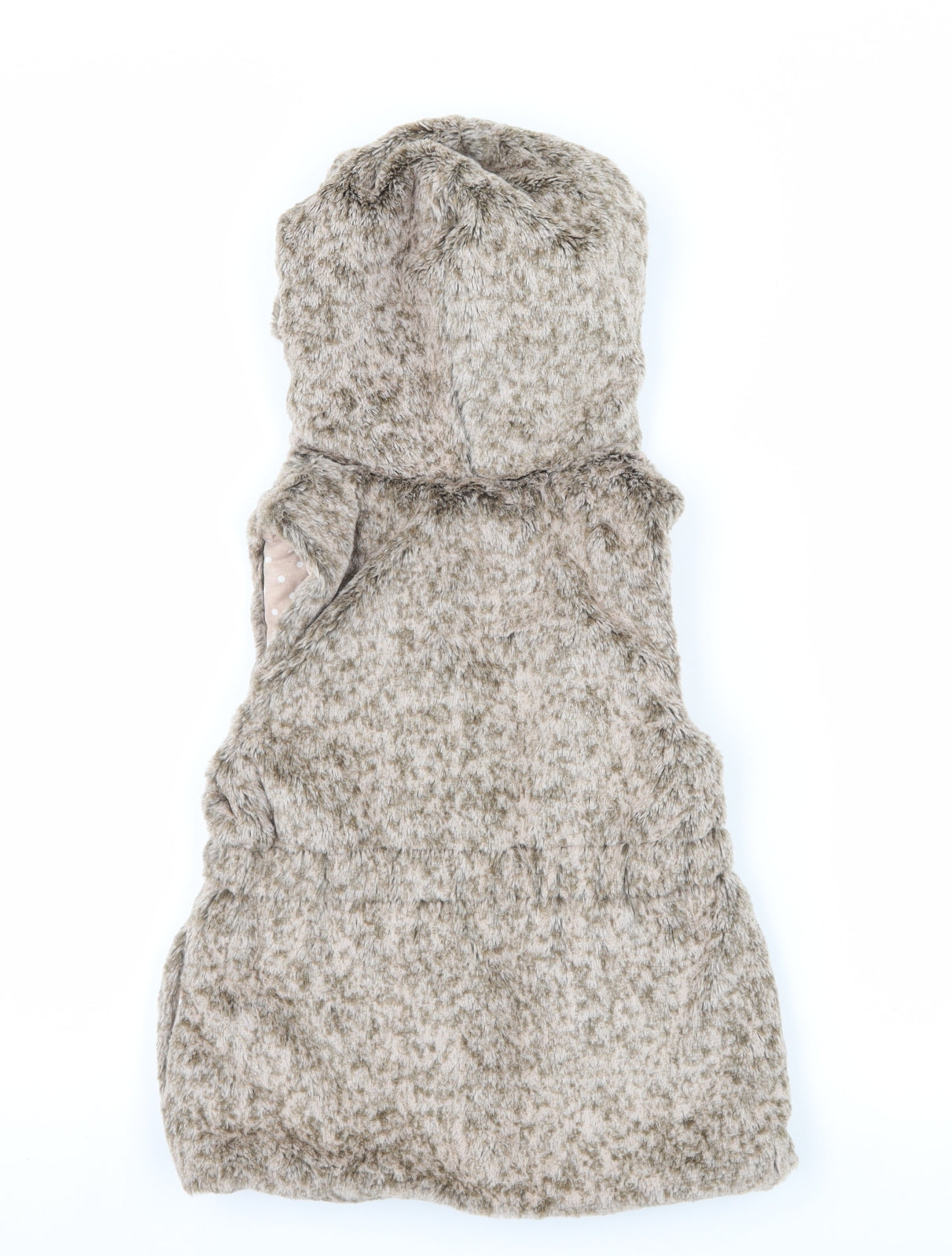 TU Girls Brown   Gilet Jacket Size 4-5 Years