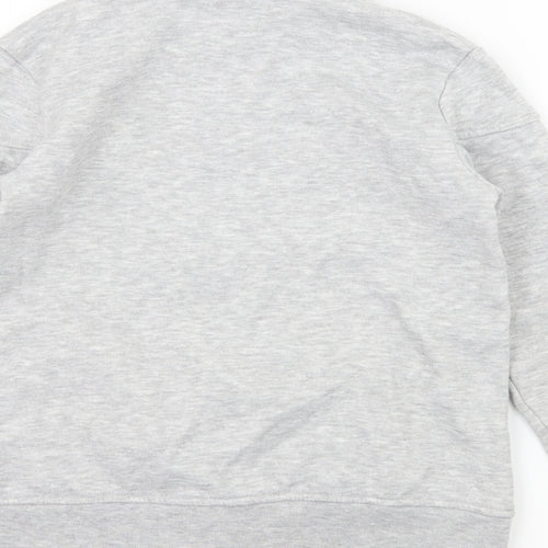 LA Gear Girls Grey  Jersey Full Zip Sweatshirt Size 9-10 Years
