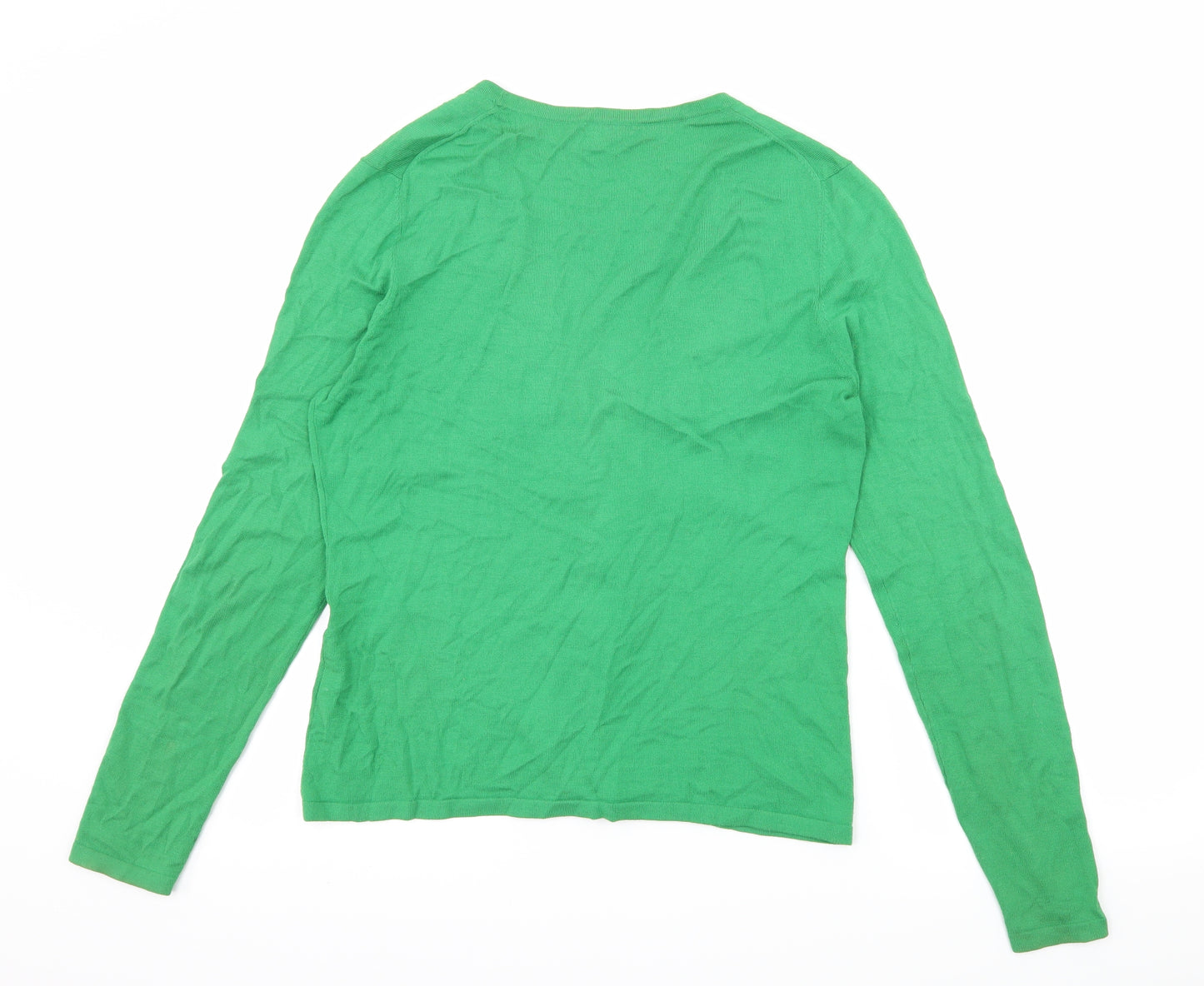 Hobs Womens Green  Knit Cardigan Jumper Size 12