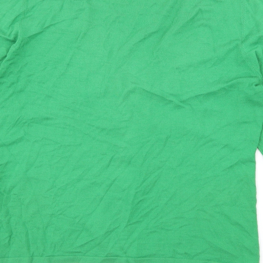 Hobs Womens Green  Knit Cardigan Jumper Size 12