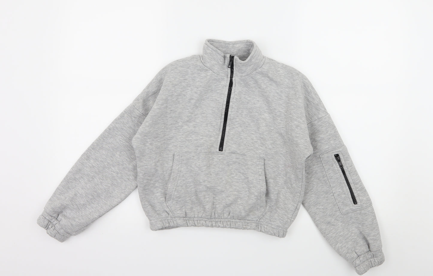 Select Girls Grey  Jersey Pullover Sweatshirt Size 12-13 Years