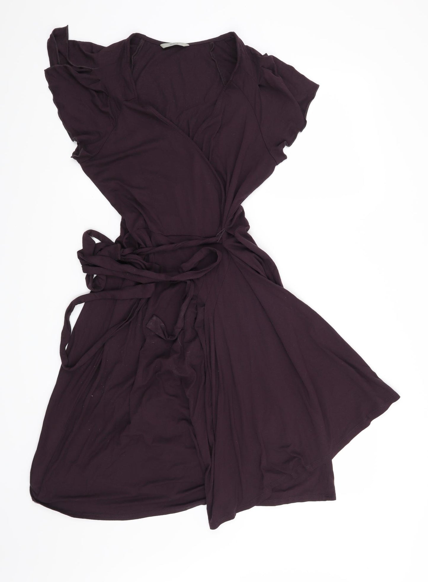 Marks and Spencer Womens Purple   Wrap Dress  Size 14