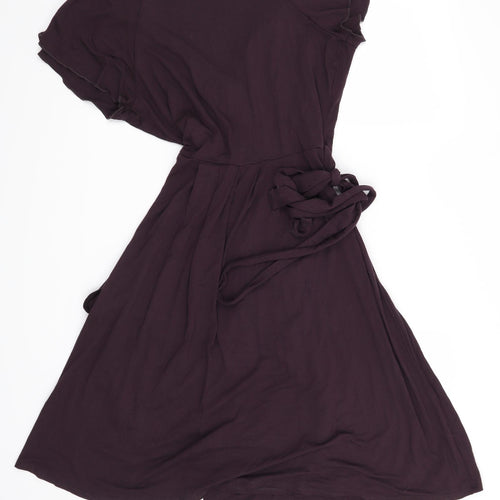 Marks and Spencer Womens Purple   Wrap Dress  Size 14
