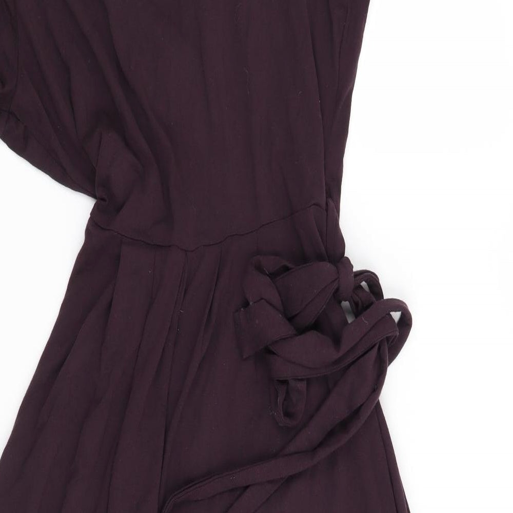 Marks and Spencer Womens Purple   Wrap Dress  Size 14