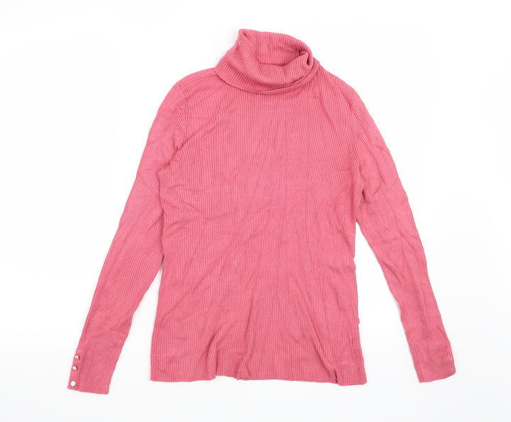 F&F Womens Pink Pullover Jumper Size 14