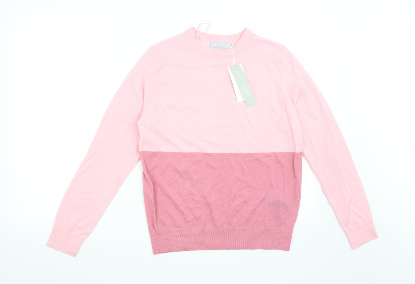 Marks and Spencer Womens Pink   Pullover Jumper Size 10